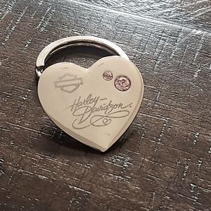 HARLEY key ring pink and sliver